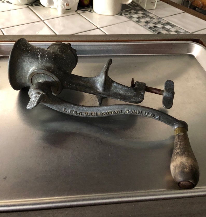 Vintage 1 Universal Hand Crank Meat Grinder L. F. & C New Etsy