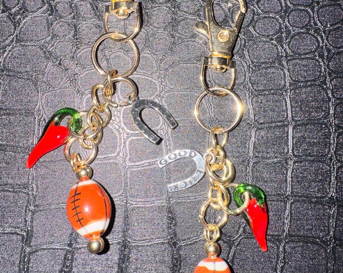 Good Luck Football Bag Charm