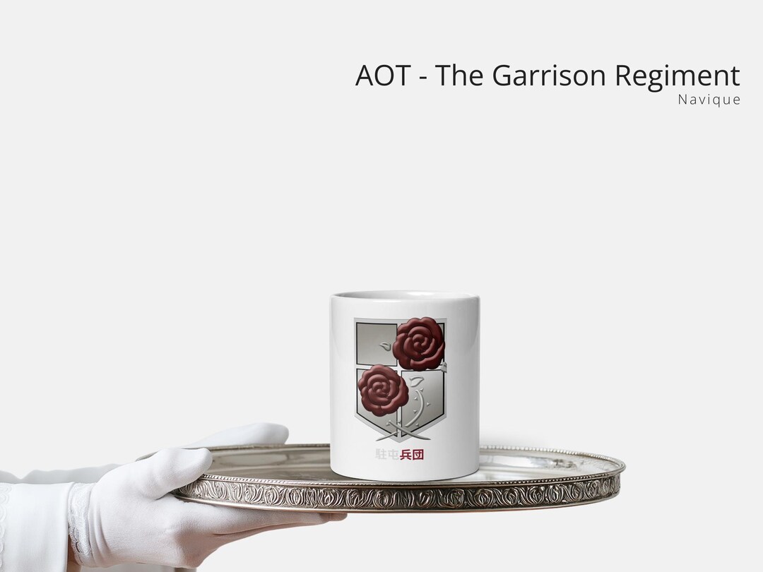 AOT the Garrison Regiment White Glossy Mug MGANI002 Etsy