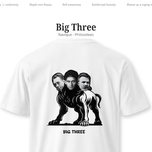 Camiseta Kafka Camus Nietzsche: Un regalo de filosofía existencial