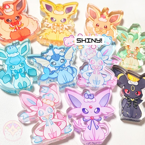 Pokemon Eeveelutions Acrylic Dessert Stands - PC Shelf Decor