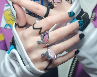 Valorant Agent Clove Rings Jewelry 9 Set