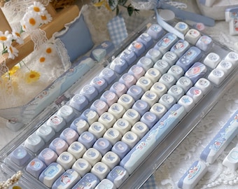 League of Legends Poro MOA Keycaps and Wristpad