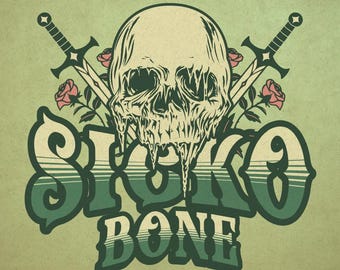 anime, Skull , Bone , Dagger , Knife, Trendy,