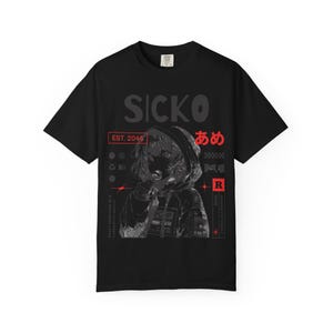 Camiseta unisex de chica anime, inspirada en el manga japonés, top con estampado de dibujos animados kawaii, ropa informal de calle, moda otaku