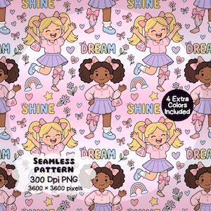 Coquette Prosthetic Leg Seamless Pattern | Inclusive Disability Digital Paper | Cute Amputee Girl Kawaii Fabric Design PNG