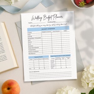 Wedding Budget Planner: Editable Canva Template (Digital Download)