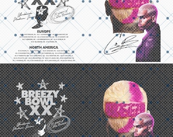 Chris Brown Breezy Bowl XX Tour 2025 TShirt PNG Design, Bootleg Tee, Instant Download And Ready To Print, File Download