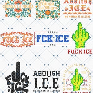 Abolish ICE Png: Human Rights Activist Design (Digital Download)