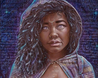 Star Seed canvas giclee print