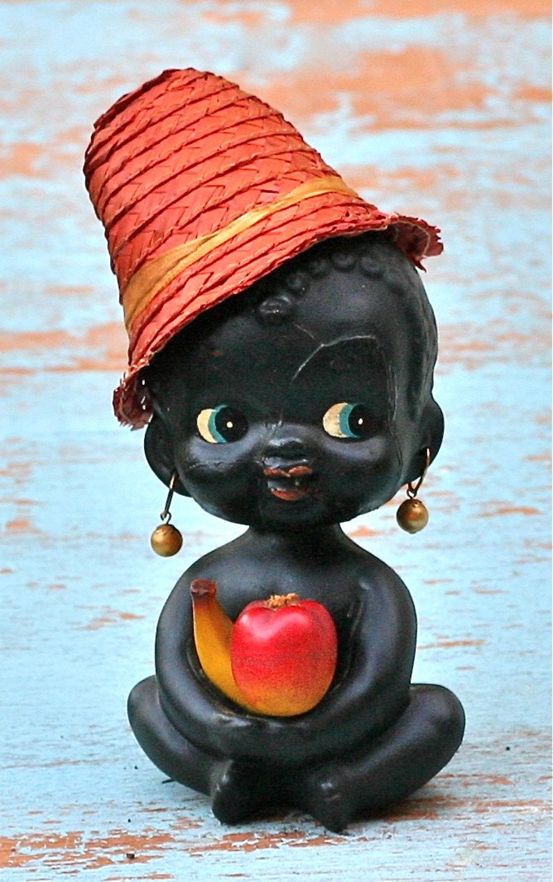 Vintage Black Americana Bobble Head Baby Bank AS IS | Etsy