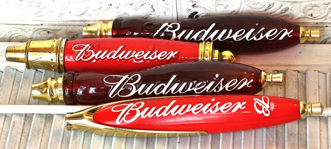 Vintage Budweiser Beer Tap Handles Etsy