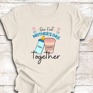 Camiseta del primer día de la madre, camiseta de mamá, regalo para mamá primeriza, camiseta de madre, camiseta del día de la madre, regalo del día de la madre, primer día de la madre