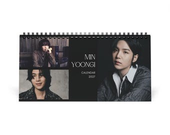 SUGA BTS Bureaukalender 2027 | K-pop Army BTS Fan Cadeaukalender, BTS Kalender, Suga Kalender