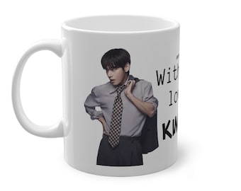 V TAEHYUNG BTS Bias Mug | K-pop Army Bts Fan Gift Mug, Bts With Love Kim Taehyung