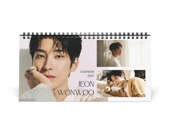 SEVENTEEN WONWOO Desk Calendar 2027 | K-pop Carat Seventeen Fan Gift Calendar, Seventeen Calendar, Jeon Wonwoo Calendar