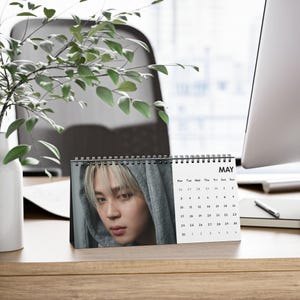 JIMIN BTS Desk Calendar 2027 | K-pop Army Bts Fan Gift Calendar, Bts Calendar, Jimin Calendar image 7