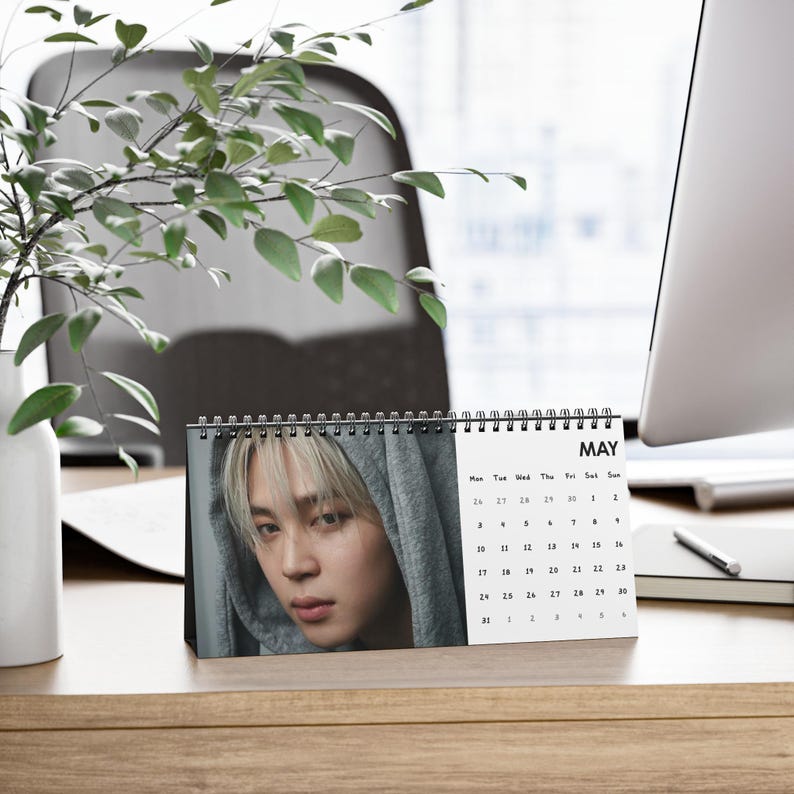 JIMIN BTS Desk Calendar 2027 | K-pop Army Bts Fan Gift Calendar, Bts Calendar, Jimin Calendar image 7