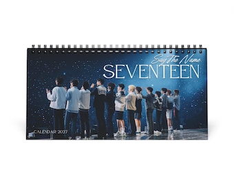 SEVENTEEN Inspired Desk Calendar 2027 | K-pop Carat Seventeen Fan Gift Calendar