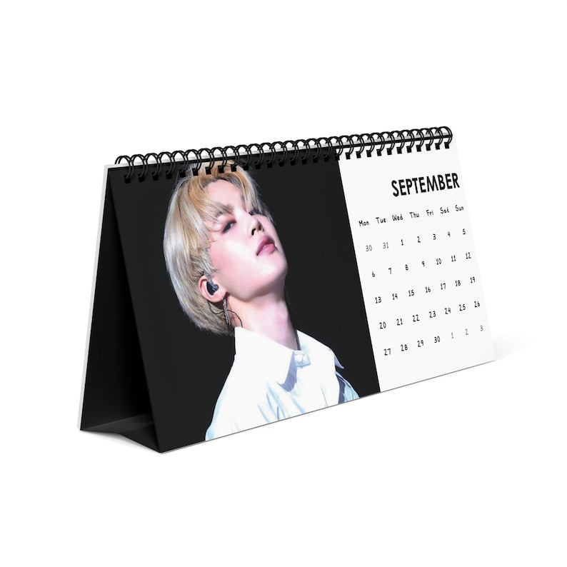 JIMIN BTS Desk Calendar 2027 | K-pop Army Bts Fan Gift Calendar, Bts Calendar, Jimin Calendar image 2
