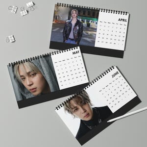 JIMIN BTS Desk Calendar 2027 | K-pop Army Bts Fan Gift Calendar, Bts Calendar, Jimin Calendar image 4