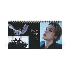 JIMIN BTS Desk Calendar 2027 | K-pop Army Bts Fan Gift Calendar, Bts Calendar, Jimin Calendar image 1