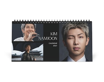 NAMJOON RM BTS Desk Calendar 2027 | K-pop Army Bts Fan Gift Calendar, Bts Calendar, Namjoon Rm Calendar