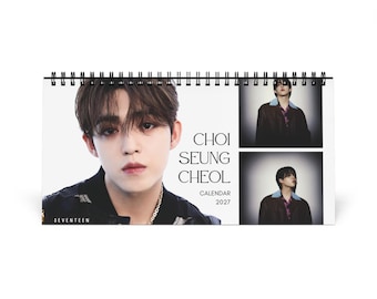 SEVENTEEN S.COUPS Desk Calendar 2027 | K-pop Carat Seventeen Fan Gift Calendar, Seventeen Calendar, S.Coups Calendar