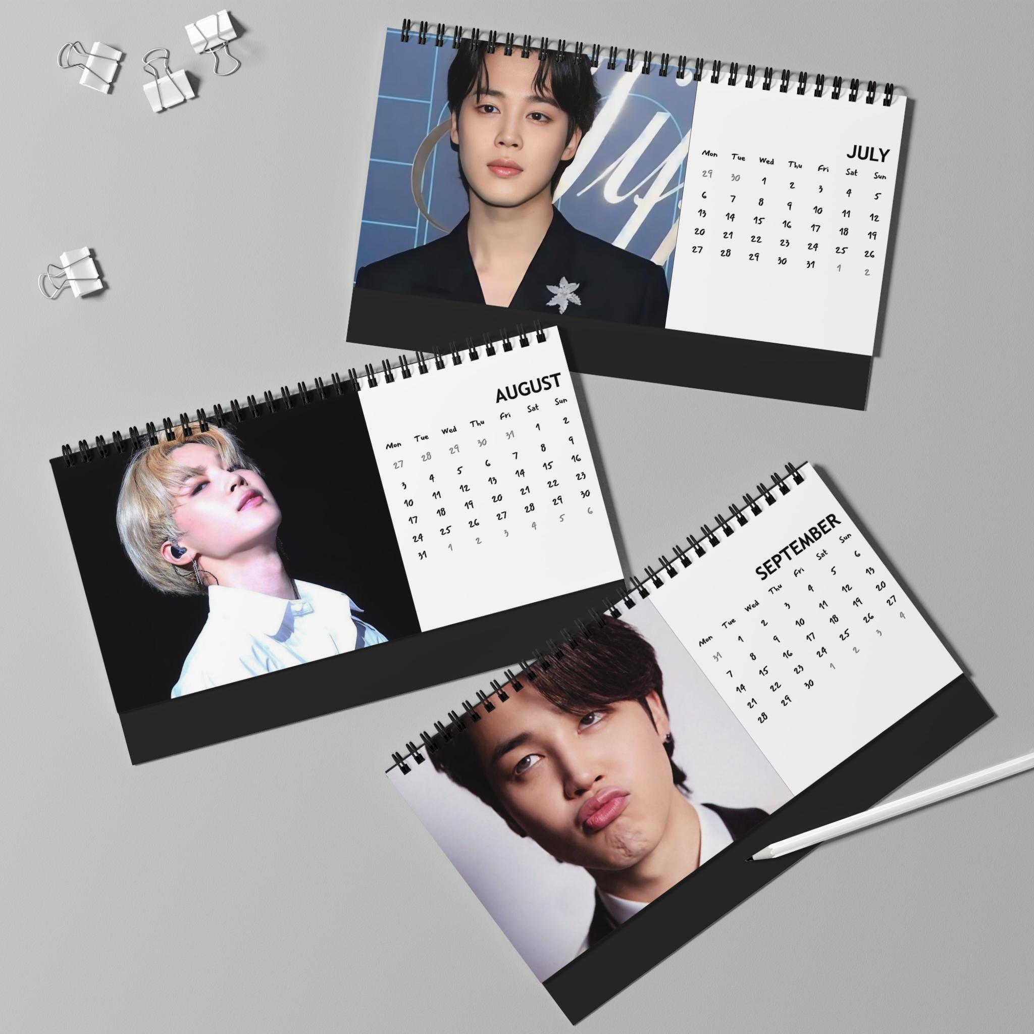 JIMIN BTS Desk Calendar 2026; Bts Calendar; Jimin Calendar; Bts