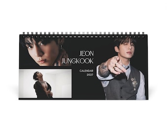 JUNGKOOK BTS Desk Calendar 2027 | K-pop Army Bts Fan Gift Calendar, Bts Calendar, Jungkook Calendar