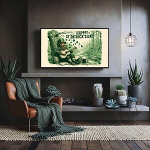Vintage St. Patrick’s Day Frame TV Art - Instant Download!