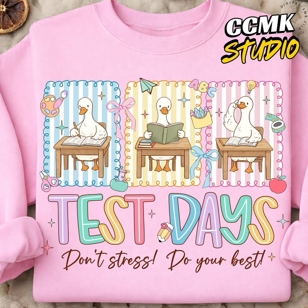 Preppy Test Preppy Test Day Goose Png, Don't Stress Do Your Best, Test Day Teacher ...