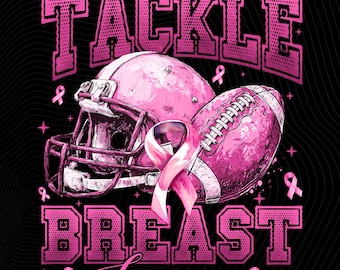 Tackle Breast Cancer Png, Football Pink Ribbon Png, Sport Pink Out Png, Football Breast Cancer Png, Breast Cancer Awareness Png