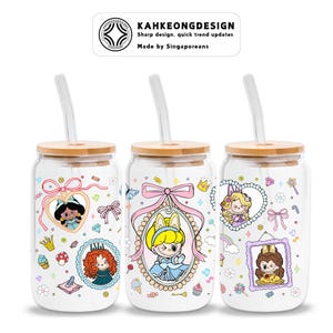 Cartoon 16 oz glazen blikje inpakken, cartoon 16 oz glazen blikje png, 16 oz Libbey glazen blikje inpakken, 16 oz beker wrap png, sublimatieontwerp