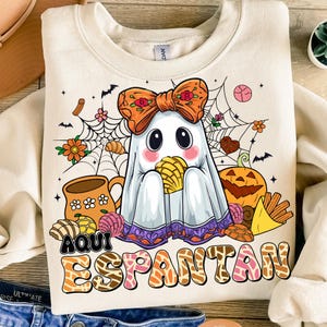 Aqui Espantan Png, Espooky Vibes PNG, Mexican Conchas Ghost Png, Spooky Conchas PNG, Halloween Conchas Png, Funny Pantasmas Pan Dulce Png