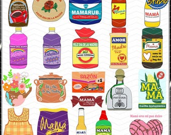 20+ Mama Topper Multipack SVG Bundle, Retro Madre Svg, Spanish Mama Svg, Happy Mother's Day Svg, Gif For Latina Mom Svg