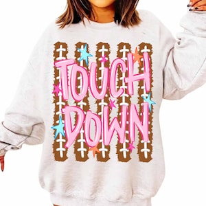 Touchdown Png, Football Season PNG, Stripes Football Mom Png, Fall Sports Design, Football Fan Png, Fall Png, Football Png image 3