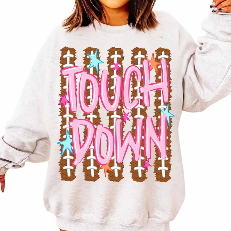 Touchdown Png, Football Season PNG, Stripes Football Mom Png, Fall Sports Design, Football Fan Png, Fall Png, Football Png image 3