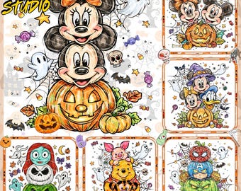 10+ Magical Cartoon PNG Bundle, Magical Mouse Halloween PNG Doodle, Cartoon Fall Png, Magical Kingdom Png, Halloween Png, Spooky Vibes png