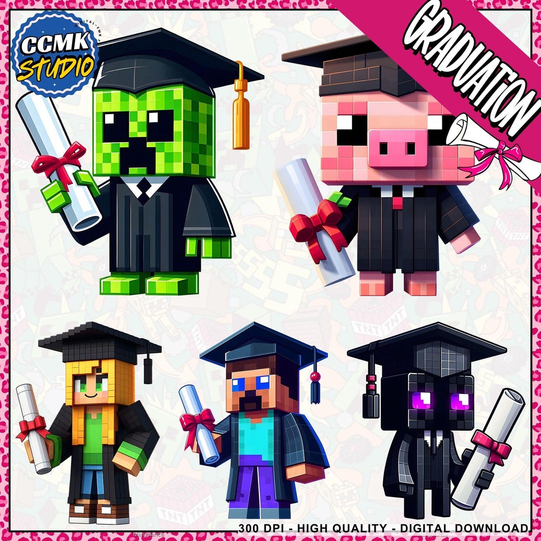 Graduation Sprite Character Graduation Png Bundle, Senior Graduation Png, Cartoon Movie ...