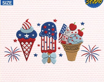 4th Of July Embroidery Design, Patriotic Kids Embroidery Design, American Girl Embroidery Design, Instant Download