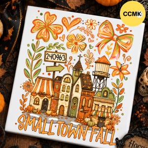 Custom Zip Code Fall Town PNG, Personalized Small Town Fall Sublimation, Custom Town Name Autumn Village Shirt Design, Digital Download