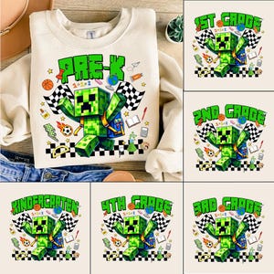 Gamer Bruh Wir zurück Png-Bundle, Zurück zu Schule Png, Floral Bleistift Lehrer PNG, Lehrer Sublimation, Ersttagsschule PNG, Cartoon Superheld