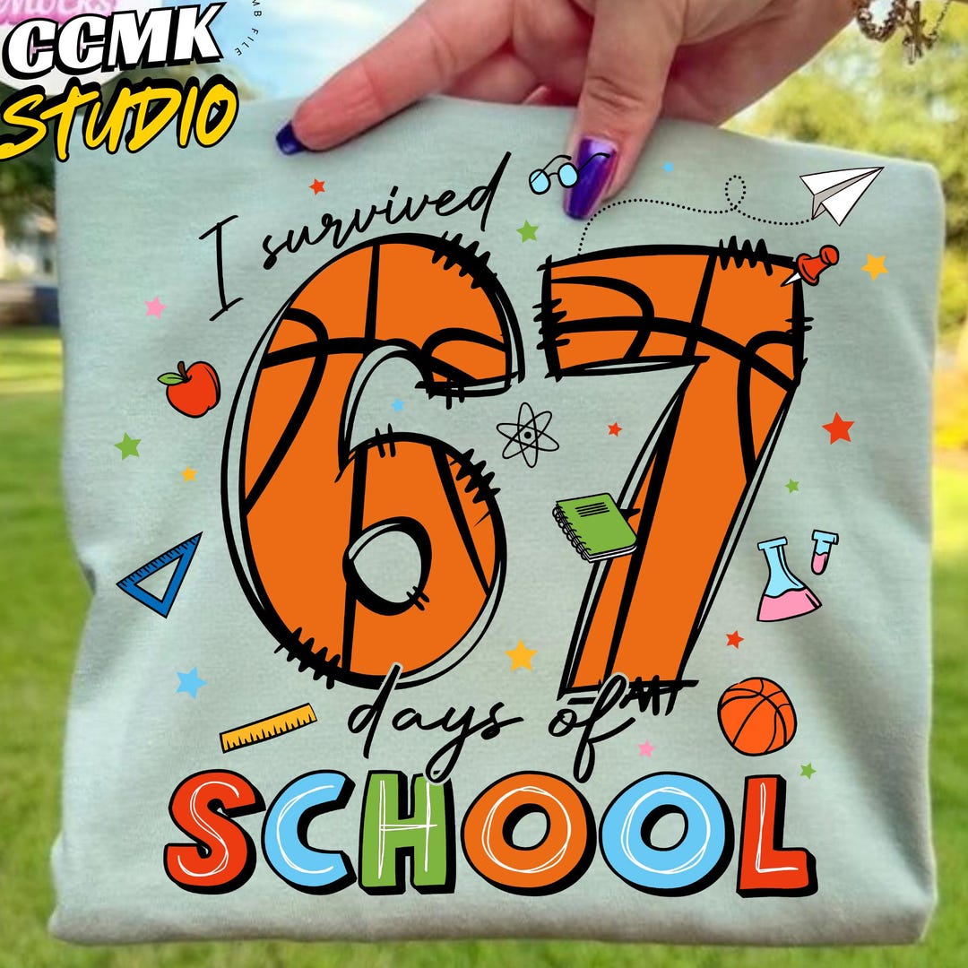 Six Seven 90s PNG, I Survived 67 Six Seven Days of School Png, Teacher ...