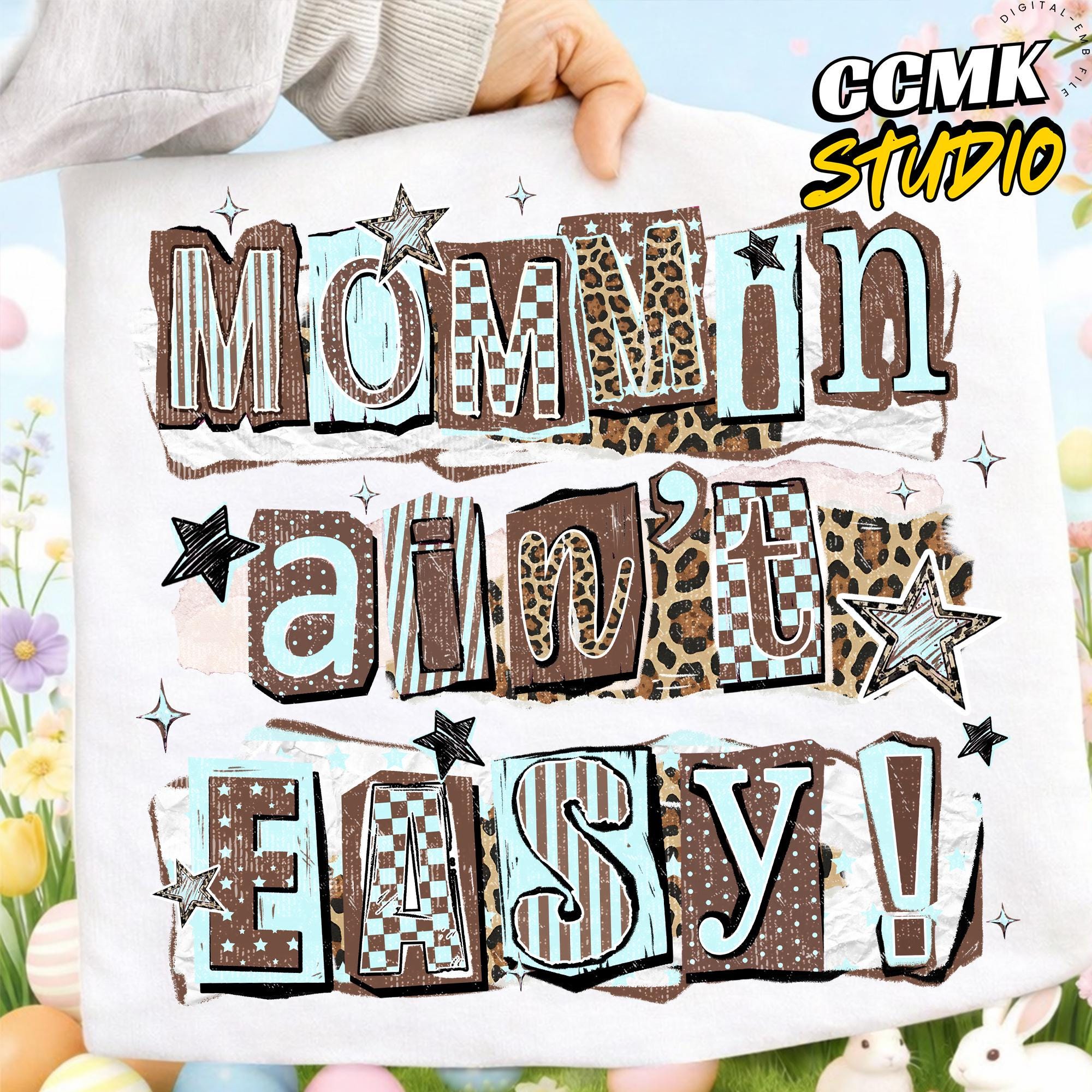 Mommin' Ain't Easy PNG, Trendy Mom Png, Christian Mama Png, Preppy Mama ...