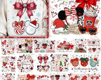 20+ Magical Mouse Christmas PNG Bundle,L iterally Just A Girl Png, Very Merry Christmas Cartoon PNG, Mouse And Friends Holiday PNG,Cute Xmas