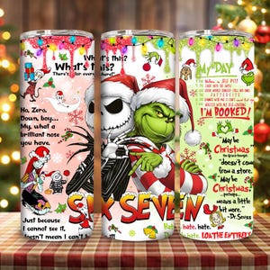 Christmas Green Guy 20oz Tumbler Wrap Png, Christmas Movies Friends 20oz Tumbler Png, 90's Movie Christmas Character 20oz Tumbler Design