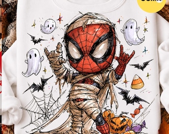 Spider Boy Skeleton Halloween Png, Retro Checker Skeleton Shirt Design, Boys Spooky Season Sublimation, Kids Skeleton Ball Cap Download