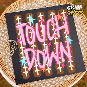 Touchdown Png, Football Season PNG, Stripes Football Mom Png, Fall Sports Design, Football Fan Png, Fall Png, Football Png image 1