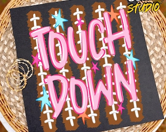 Touchdown Png, Football Season PNG, Stripes Football Mom Png, Fall Sports Design, Football Fan Png, Fall Png, Football Png